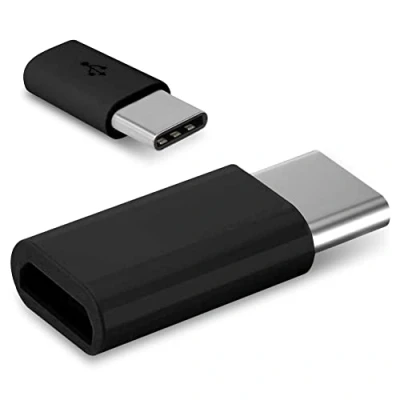 Abbildung von UC Express 2X USB Adapter Typ C Stecker Handy Tablet Buchse Micro auf 3.1 Schwarz