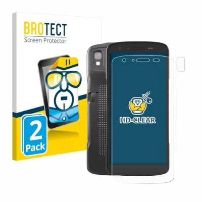 Abbildung von BROTECT (2 Stück Schutzfolie für Zebra TC27 (Display+Kamera) Displayschutz Folie Ultra Klar