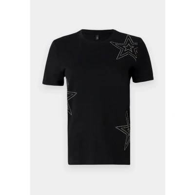Abbildung von ONLY Onlhollis LIFE O NECK Tshirt print, Damen, Größe: Large, Black