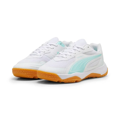Abbildung von Puma Solarflash III JR Unisex Handballschuh für Kinder, Größe: 35, White/electric peppermint Schuhe