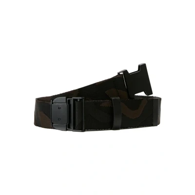 Abbildung von Urban Classics Jaquard CAMO BELT Gürtel, Herren, Größe: One Size, Black/brown
