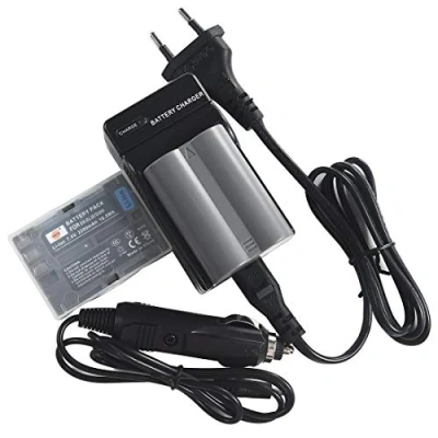 Abbildung von DSTE®（2 Pack） Ersatz Batterie und DC11E Reise Ladegerät Compatible für Nikon EN EL3E EL3 D30 D50 D70 D70S D80 D90 D100 D200 D300 D300S DSLR D700 Digital SLR Kamera