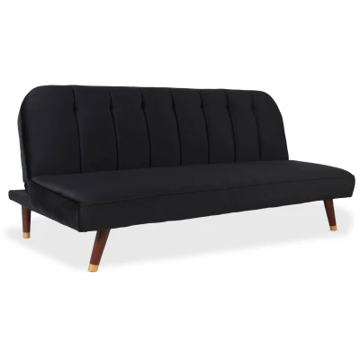 Abbildung von Menzzo Olympia Sofa Samt schwarz 180