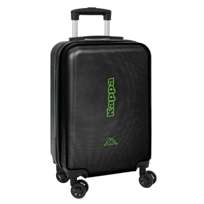 Abbildung von KAPPA BLACK Kabinenwagen 50,8 cm (20 Zoll), Trolley mit Rädern, Sicherheitsschloss, leichter Koffer, 34,5 x 20 55 cm, Schwarz, Estándar, Casual