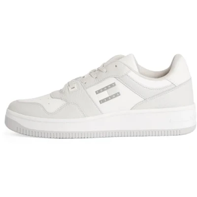 Abbildung von Tommy Jeans Retro Basket Cupsole Tumble Sneaker low, Herren, Größe: 46, Stratus grey Schuhe