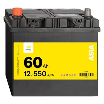Abbildung von Denagi ASIA Autobatterie A60L 12V 60Ah 550A/EN Starterbatterie