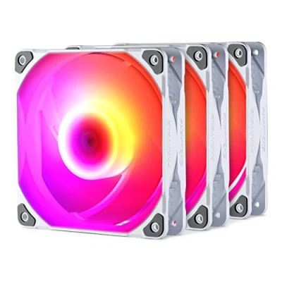 Abbildung von PHANTEKS SK PWM D RGB Lüfter, 3er Pack, 140 mm, weiß