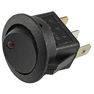 Abbildung von ChiliTec 12V Schalter mit roter LED EIN/AUS, 16A, Ø 20mm Einbau