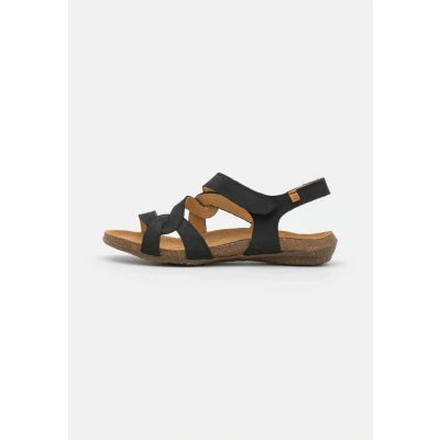 Abbildung von El Naturalista Damen Sandaletten Wakataua, Frauen Sandalen,Sommerschuhe,Freizeitschuhe,offene,Schuhe,Strandschuhe,Sommersandalen,Black,40 EU / 7 UK