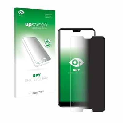 Abbildung von upscreen Anti Spy Blickschutzfolie für Huawei P20 Privacy Screen Displayschutz Folie [Sichtschutz, Blaulichtfilter]