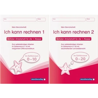 Abbildung von Ich kann rechnen 1 und 2 Schülerarbeitshefte für die 1. Klasse: Meine Sternchenhefte Mathematik zum selbstständigen Arbeiten im Set: zwei Set (Mein Sternchenheft)