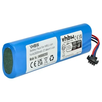 Abbildung von vhbw 1x Akku kompatibel mit Lenovo LR1, T1 Pro Saugroboter (2600 mAh, 14,4 V, Li Ion)