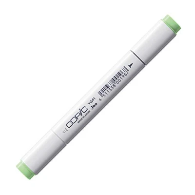 Abbildung von COPIC Classic Marker Typ YG 41, Pale Cobalt Green, professioneller Layoutmarker, mit einer breiten und feinen Spitze