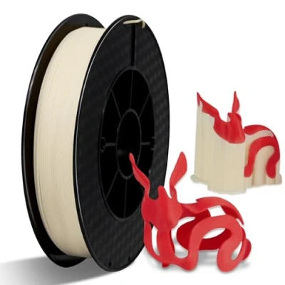Abbildung von Filament Eono PVA 1,75 mm 3D Drucker Wasserlösliches 500g (1,1 lbs) als Trägermaterial Verwendet, Cremeweiß Natürlich