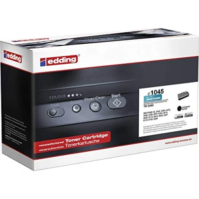 Abbildung von edding Toner EDD 1045 Schwarz Reichweite 8000 Seiten Ersetzt Brother TN 3380