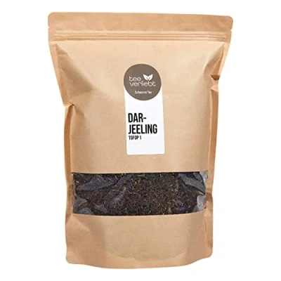 Abbildung von teeverliebt Darjeeling Second Flush 1000 g I loser Tee TGFOP1 aus Indien vollmundige Sommerernte Orange Pekoe Schwarzer lose 1 kg