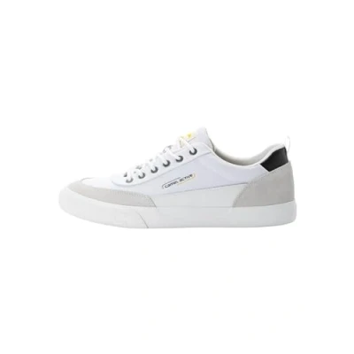 Abbildung von camel active Herren Canvas Sneaker mit Lederbesatz Weiß menswear 41