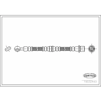 Abbildung von CORTECO 19032493 Bremsschläuche Vorderachse 564 SUBARU: Forester I