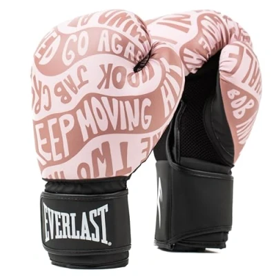 Abbildung von Everlast Unisex Erwachsene Boxhandschuhe Spark Glove Trainingshandschuh, Pink/Gold Motivate, 10oz