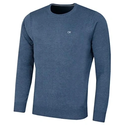 Abbildung von Calvin Klein Herren mit Rundhalsausschnitt Sweater Denim Marl L