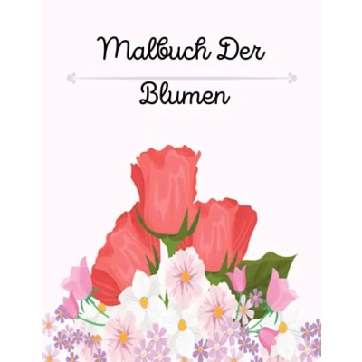 Abbildung von Malbuch der Blumen: für Erwachsene mit Demenz (Aktivitäten Senioren).