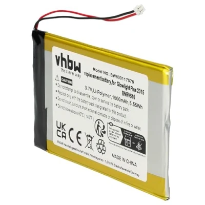 Abbildung von vhbw 1x Akku kompatibel mit Barnes &amp; Noble BNRV510 eBook Reader (1500 mAh, 3,7 V, Li Polymer)