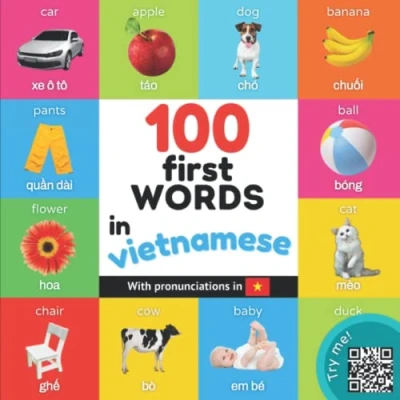 Abbildung von 100 first words in vietnamese: Bilingual picture book for kids: english / vietnamese with pronunciations (Learn vietnamese)