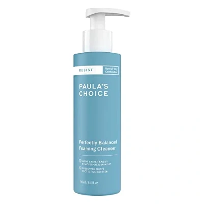 Abbildung von Paula&#039;s Choice RESIST Anti Aging Foaming Gesichtsreiniger Cremig Reiniger Bekämpft Unreine Haut &amp; Mitesser Entferner mit Hyaluronsäure Akne Empfindliche Haut, Mischhaut bis Fettige 190 ml