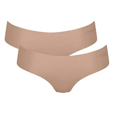 Abbildung von sloggi Damen Zero Microfibre 2.0 Hipster 2p Underwear, Cameo Brown, XL EU