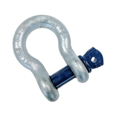 Abbildung von Schäkel geschweift HA2 Stahl hochfest verzinkt mit Augschraube/Schraubbolzen 1t 2t 3,25t 4,75t 6,5t 8,5t CE (Größe wählbar) Cargo Drechsler/Slackline Hardware Unite (6,5 Tonnen)