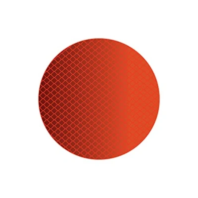 Abbildung von georadian.com Reflektien 4 Stück Runden Selbstklebend Reflektoren 88mm, Sicherheit im Dunkeln, Reflektor Aufkleber, Sticker, Reflexsticker, Fahrrad Aufkleber am Kinderwagen (Orange)