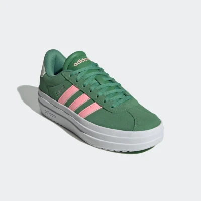 Abbildung von adidas Damen VL Court Bold Shoes Schuhe, Preloved Green/Pink Spark/Ivory