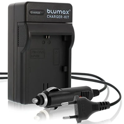 Abbildung von Blumax LP E6 Ladegerät passend zu Canon EOS 60D 60Da 70D 80D 5D Mark II III 6D 7D Schwarz