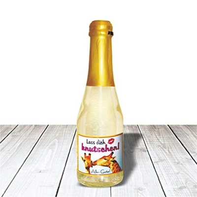 Abbildung von Piccolo Tierische liebe Grüße Lass dich knutschen Beerenperlwein 0,2 l Sekt halbtrocken prickelnd freischer Fruchtsecco Perlwein aus weißen Beeren