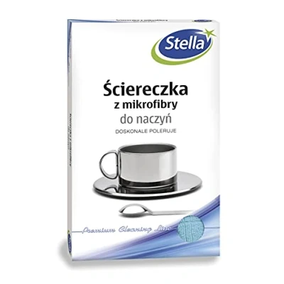 Abbildung von Stella Mikrofaser Geschirrtuch Reinigungstücher Mikrofasertuch für das Küchengeschirr / 1 Stück/Mix/entfernt Wasserflecke Flüssigkeiten Staub und Schmutz