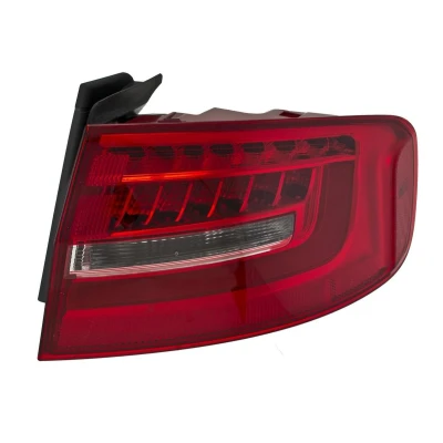 Abbildung von HELLA 2SK 010 916 121 Rückleuchte rechts äusserer Teil LED, W16W 12 weiß/rot mit Glühlampe, Lampenträger AUDI: A4 B8 Limousine