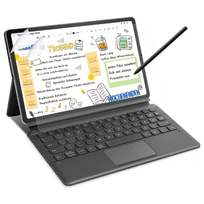Abbildung von TIKSSO 2 Stück Papier Matte Schutzfolie Kompatibel mit Samsung Galaxy Tab S6 Lite P610/P615 10.4 Zoll,Blendfreiem Folie zum Zeichnen, Schreiben und Notizen
