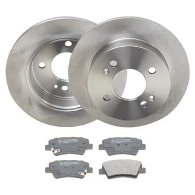 Abbildung von RIDEX 3405B2360 Bremsscheiben und beläge Hinterachse voll mit Anti Quietsch Blech akustischer Verschleißwarnung HYUNDAI: i10 II Schrägheck, I