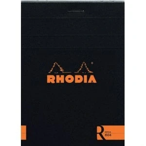 Abbildung von Rhodia 10 x Schreibblock Nr. 12 8,5x12cm 70 Blatt blanko schwarz