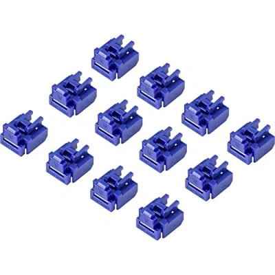 Abbildung von Renkforce RJ45 LAN Port Schloss RF 4695228 12er Set Blau