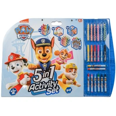 Abbildung von PAW PATROL Set de actividades 5 en 1 dibujo con lápices colores, pegatinas y hojas para colorear (113 piezas)