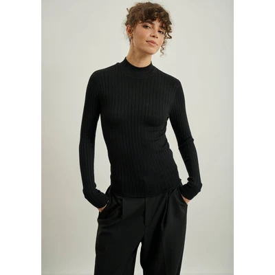 Abbildung von Hailys Regular FIT Strickpullover, Damen, Größe: Small, Schwarz