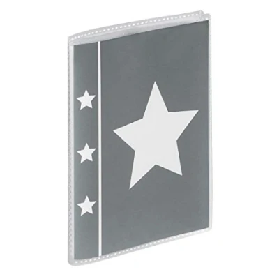 Abbildung von Hama Skies Synthetic Grey Fotoalbum und Protector (beige, grau, synthetisch, 10 x 15 cm, 2 Blatt, 125 mm), 1 Packung mit 24 Blatt