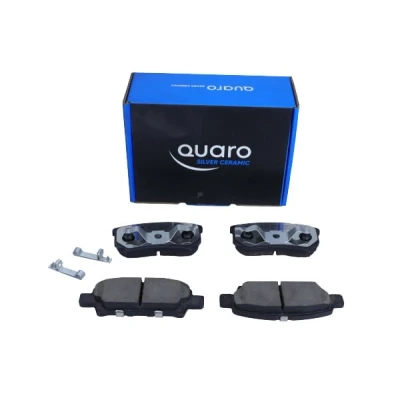 Abbildung von QUARO QP6028C Bremsbelagsatz mit akustischer Verschleißwarnung MITSUBISHI: Lancer 8 Schrägheck, Limousine, 7 Kombi, JEEP: Compass