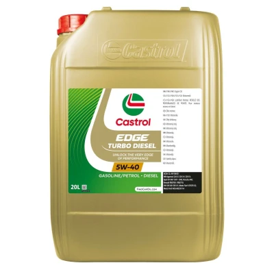 Abbildung von Castrol EDGE Turbo Diesel 5W 40 20l Motoröl 1535B1 VOLKSWAGEN: Scirocco III, Touran I, II, AUDI: A4 B8 Avant, B7 Limousine