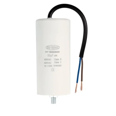 Abbildung von Kondensator Anlaufkondensator Motorkondensator Arbeitskondensator Kabel 50µF 450V