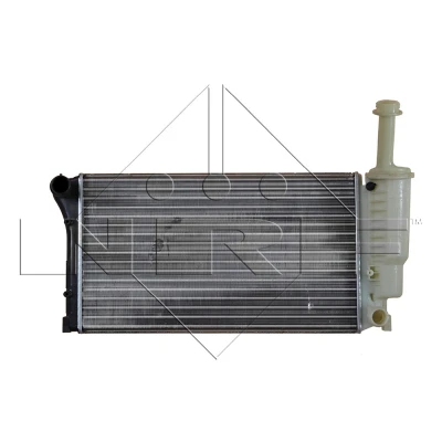 Abbildung von NRF 53075 Kühler, Motorkühlung Aluminium 550 322 23 EASY FIT mit Anbauteilen Kühlrippen mechanisch gefügt FIAT: Panda II Schrägheck