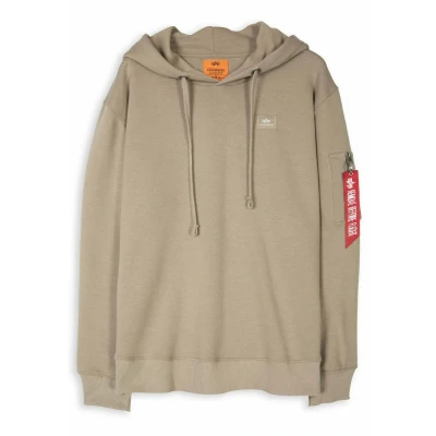 Abbildung von Alpha Industries CON Cappuccio Kapuzenpullover, Herren, Größe: XXL, Beige