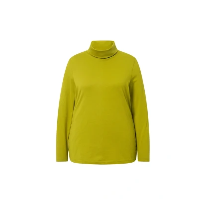 Abbildung von Ulla Popken Rollkragen SLIM FIT Unterhemd/shirt, Damen, Größe: 46/48, Olive
