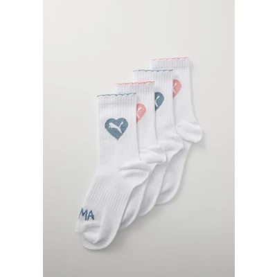 Abbildung von Puma Girls Scallop EDGE SOCK ECOM 4 PACK Socken für Kinder, Größe: 35 38, White/pink/blue